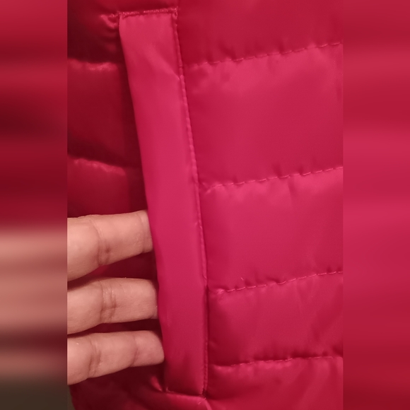 ECKO UNLTD Puffer Vest Mens Size XL Red/Black Hooded Full Zip Spell Out - Picture 4 of 16